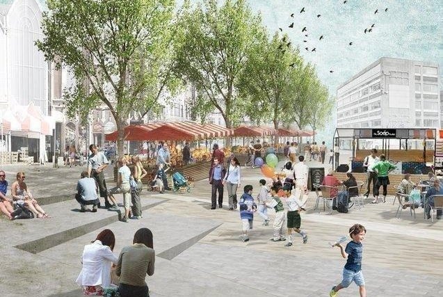 Work has started on redeveloping the Market Square. 
From the Future High Street fund, £8.4 million will be spent revamping the central point of the town centre. 
The council says, once complete, the new Market Square will have: fixed modern permanent market stalls, stepped seating, new street furniture, an enhanced public realm, public art and a bespoke water feature.
There will also be a large event space and the council says there will be a yearly event programme. 
The estimated completion date is set as Spring 2024.