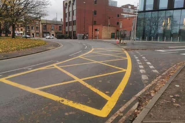 The council has now released enforcement figures from March to June 2025. St John’s Street's yellow box junction (pictured) saw 3,418 PCNs issued to motorists and £130,547.50 collected in fines by WNC.