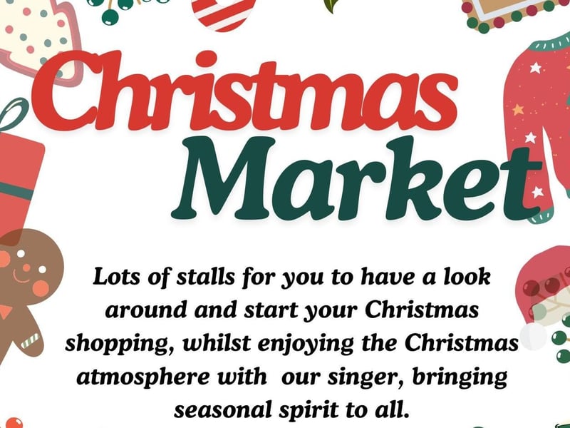 Taking place on Saturday November 16, the Doddridge Centre will host a Christmas market from 10am to 2pm. There will be stalls providing gift ideas, as well stocking fillers, sweets, hot chocolate cones, Christmas Eve boxes and a singer.