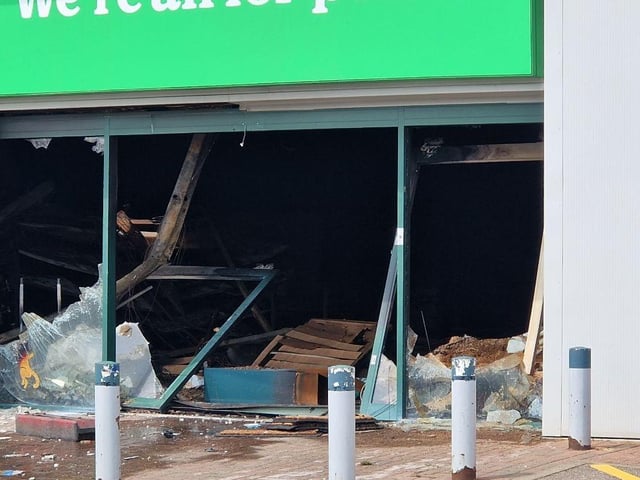 The extensive damage to Dunelm, Pets at Home and neighbouring businesses following the devastating fire on Saturday May 31.
