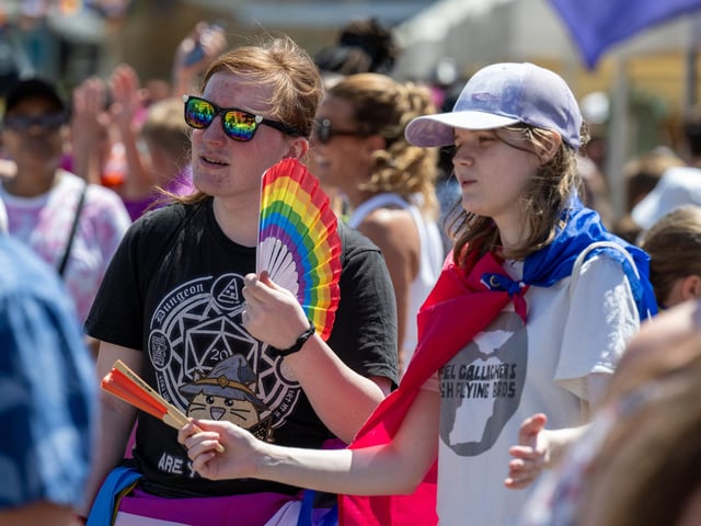 Northampton Pride 2026 in the Market Square on Saturday July 11, 2026. Photo by David Jackson