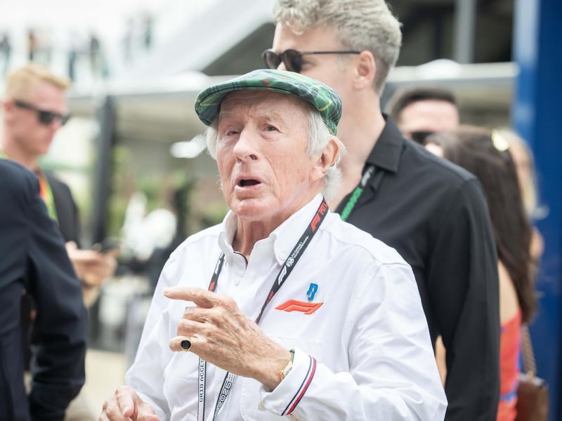 Sir Jackie Stewart, the three-time Formula One world champion.
