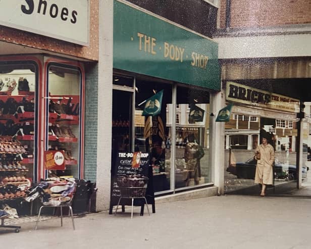 The Body Shop opened in Peacock Way in 1981.