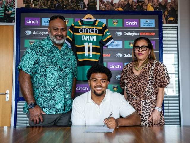 Charlie Tamani’s journey into rugby began in the sport’s other code, with the fast-footed back first playing for rugby league side Eastern Rhinos before he was introduced to union at Finborough School. Since them Tamani has gone from strength to strength, shifting from centre to wing and producing an impressive highlight reel in the Academy League last season, as well as turning out for England at Under-19s. Reed said: “Charlie has a great ability to beat defenders; not only is he very quick, but he’s also very powerful, and we’ve seen that across the Academy League. He’s also a good character and someone who, given the right professional environment here at Saints, should kick on well in the future.”