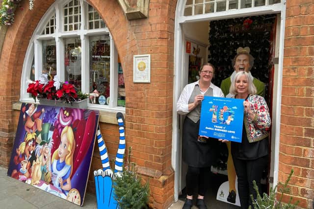 Small businesses were very behind the annual event, including The Eccentric Englishman in St Giles' Street.