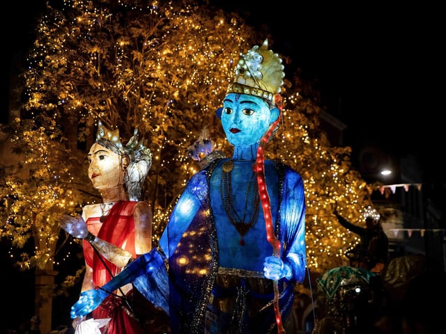 The parade and wider Diwali festival took place in Northampton town centre on Saturday October 26.