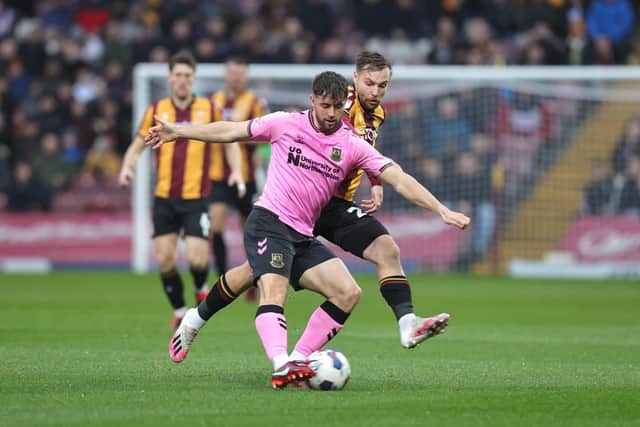 Jack Sowerby in action against Bradford.
