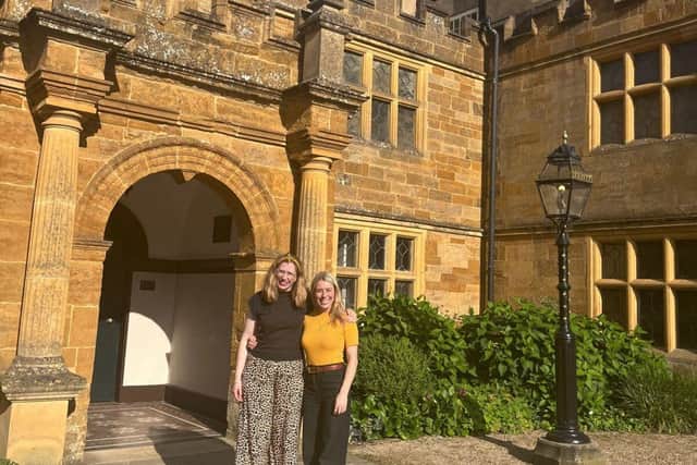 Eleanor Sier, Head of Engagement and Interpretation at Delapré Abbey and Lucienne Shakir