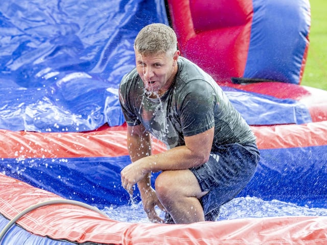 A family-friendly fun run, with water slides and obstacles, took place at Upton Country Park on Saturday (August 12) to raise funds for a Northampton charity.