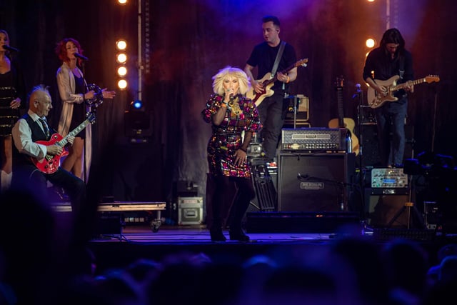 Toyah Willcox with Trevor Horn Band performing at Cropredy Convention, Thursday, August 11, 2022. Photo by David Jackson.