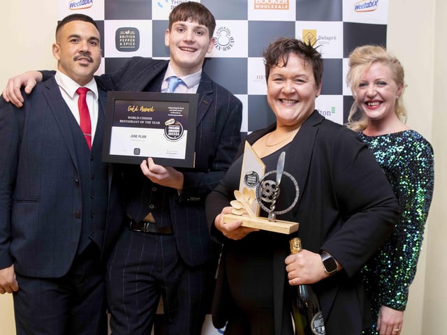 “We’re so excited,” said owner and chef Jodi Jenny. “We’ve got silver the past two years and now we’ve got the gold – onto restaurant of the year next year. We had a major change. We’ve changed our menu and the way we serve food, in more of a tapas style. We’ve had a huge team change as well. It’s been a hard year but definitely worth it now. You start to get inside your own head and graft all the time. You don’t necessarily see the fruits of your labour. To be here amongst everyone else, who are so supportive, it’s amazing.”