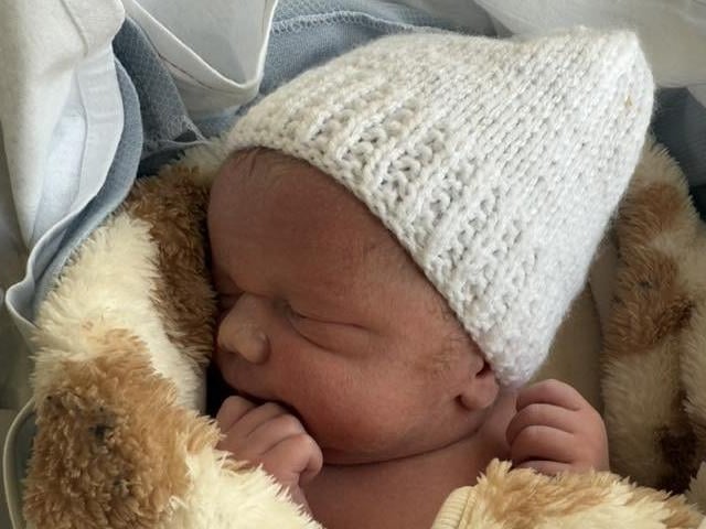 Oliver Barney born at 1.23am on June 12 at Northampton General Hospital, weighing 7lbs 8oz.