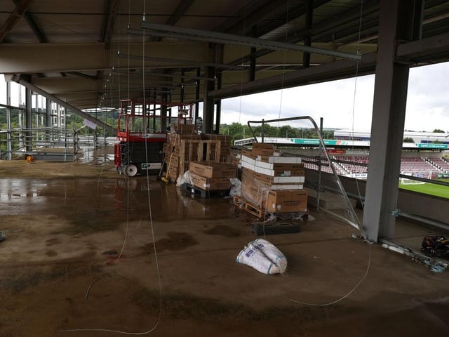 The stand will include an executive lounge area, with fans able to take their seats for the match