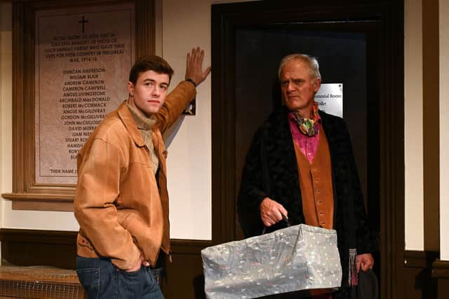 Luke Rhodri and Alasdair Baker in Dial M For Mayhem at the Royal & Derngate in Northampton