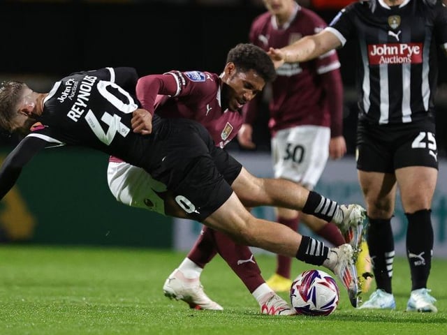 Plenty of hustle and bustle to disrupt County's possession game, typified by his work in winning the ball back that led to the opening goal... 7