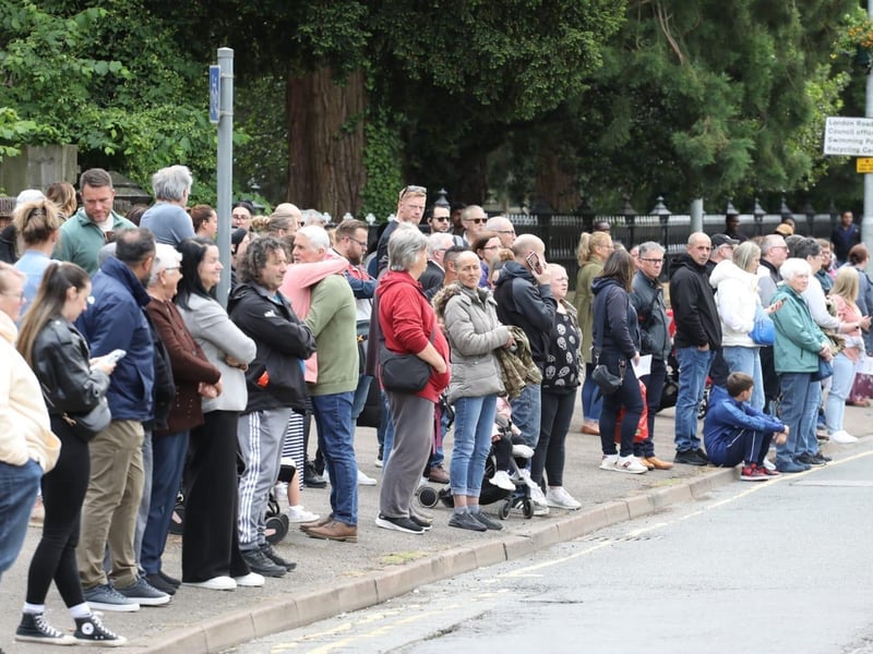 Kettering town centre: crowds line town centre to welcome The Royal Anglian Regiment for Armed Forces Day parade /National World