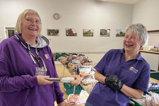 Plenty of laughs with the volunteers, especially when donuts have been donated