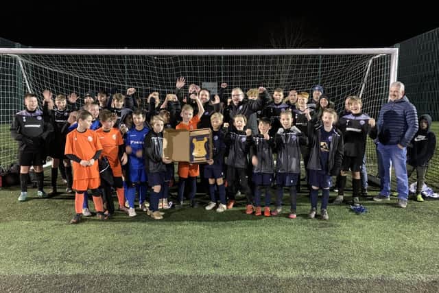 Last year's winners of UK Training's Christmas Giveaway, AFC Rushden & Diamonds Community Youth Football Club.