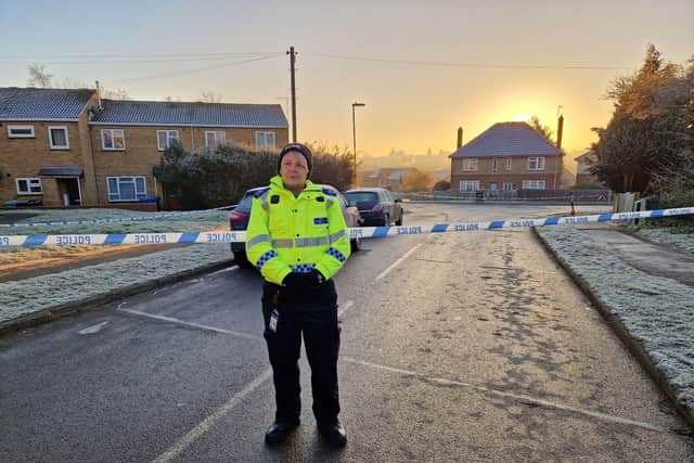 Police cordon Highfield Road Kettering, close entrance to Spring Rise Park after an assault on Friday, January 10/National World