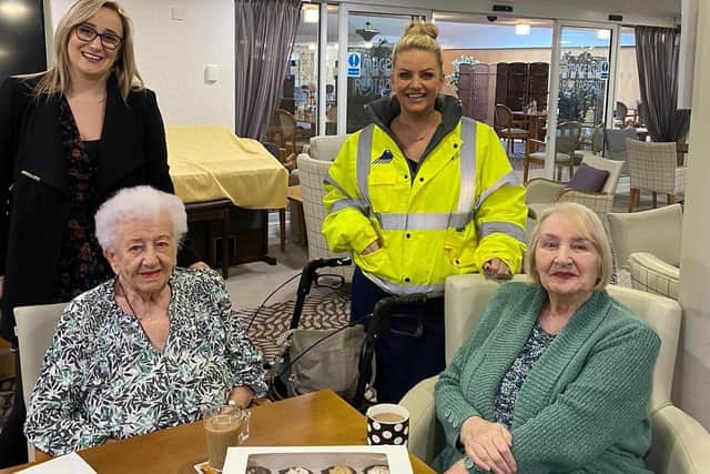 Sales team at Crest Nicholson Midlands visit to St Crispin Retirement Village, Duston 