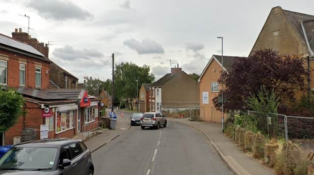 Mr Glynn died inside a property in Gold Street, Desborough. Samuel Field is standing trial for murder. Image: IMG / Google