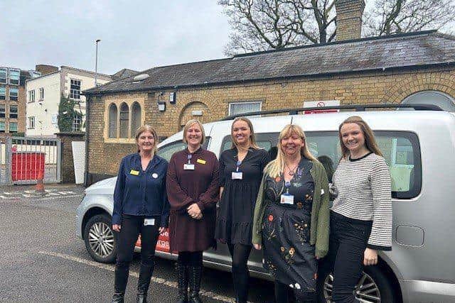 The volunteer services team at NGH