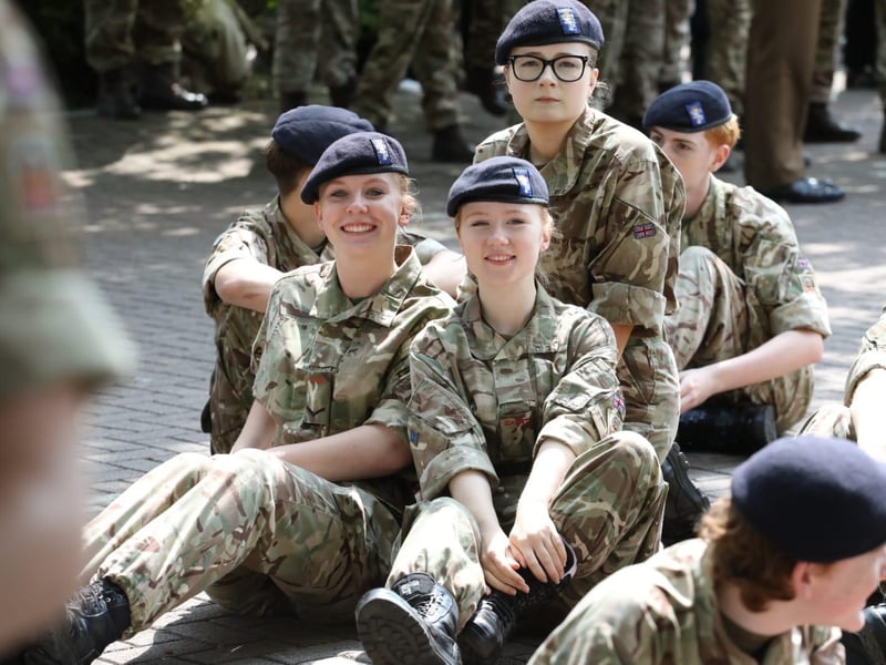 Kettering town centre: crowds line town centre to welcome The Royal Anglian Regiment for Armed Forces Day parade /National World