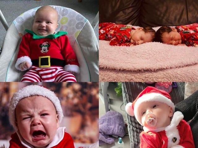 Loads of adorable babies are celebrating their first Christmas in 2023.