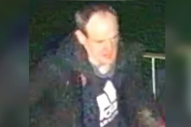 Police would like to speak to the man in the image.