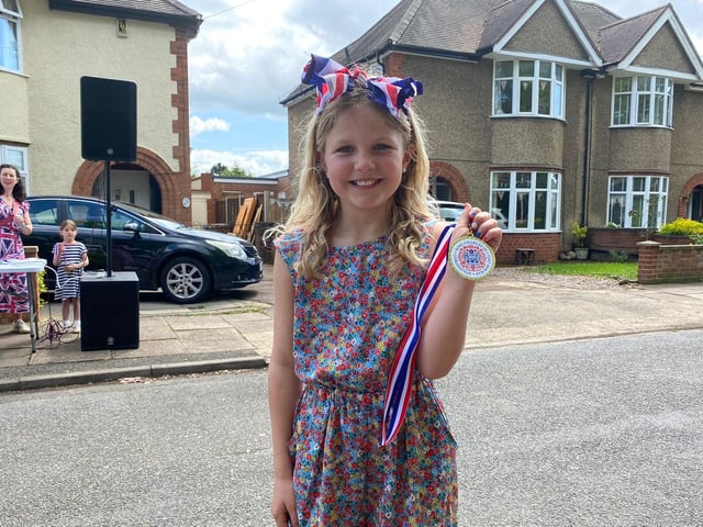 Here is the second junior bake-off winner of Greenfield Avenue, nine-year-old Evelyn!