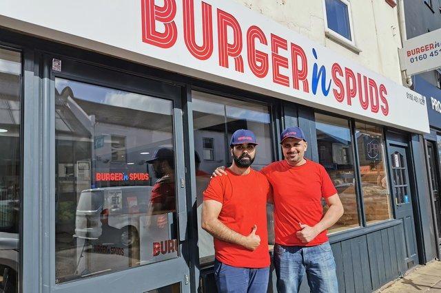Owner Amir Rashid (left) opened the eatery ' in Wellingborough Road in March.