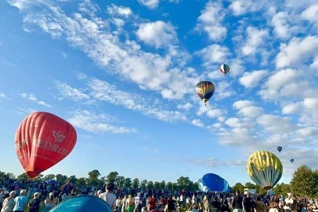 Hot air balloons take to the skies from the Racecourse on the weekend of August 16 as part of the 2024 Northampton Balloon Festival.