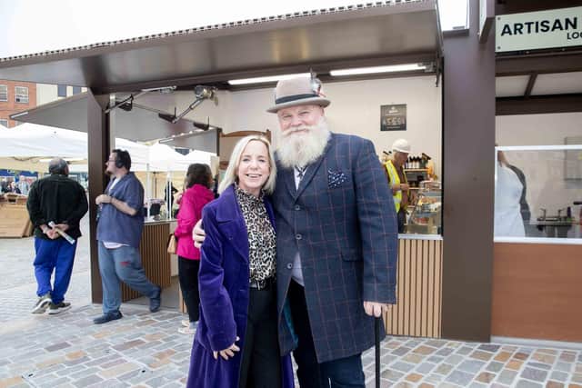 Liz Cox visited the Market Square on the day traders re-opened. Photo: Kirsty Edmonds.