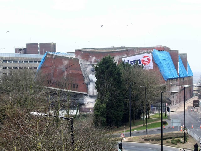 The demolition of Greyfriars Bus Station in 2015