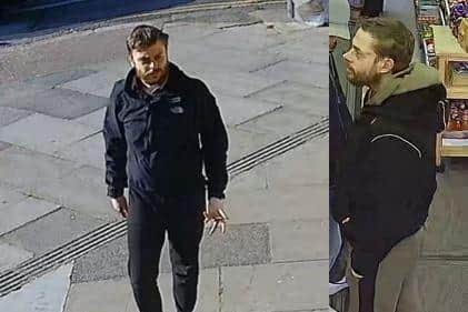 Police would like to speak to this man after shop lifting incidents in Northampton.