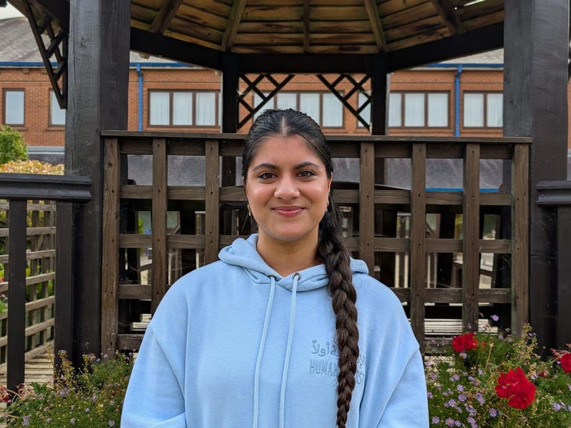 Northampton High School Student Ammara on GCSE results day