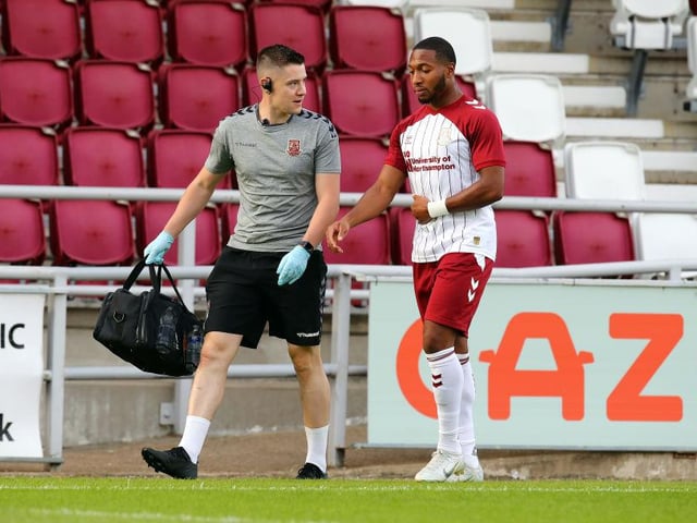 Remains at Sixfields despite being linked with a move to Derby. Wasn't first-choice left-back 12 months ago but he is now providing he's fit, although he needs to perform with Haynes waiting in the wings.