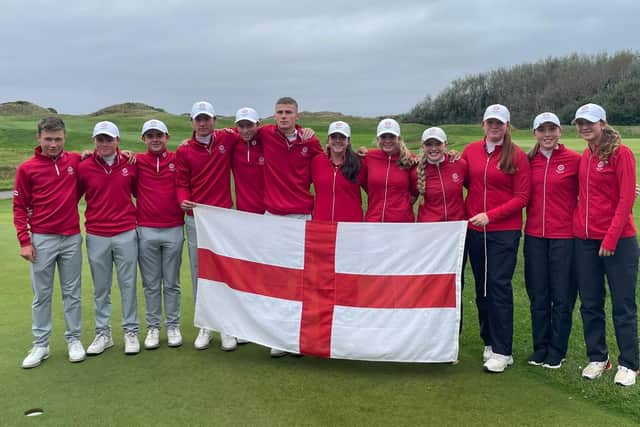 Northampton golfer Lila Bisset was part of the winning England Under-16s team