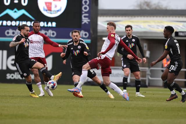 Action from the Cobblers' 1-0 win over Crawley Town at Sixfields (Picture: Pete Norton)