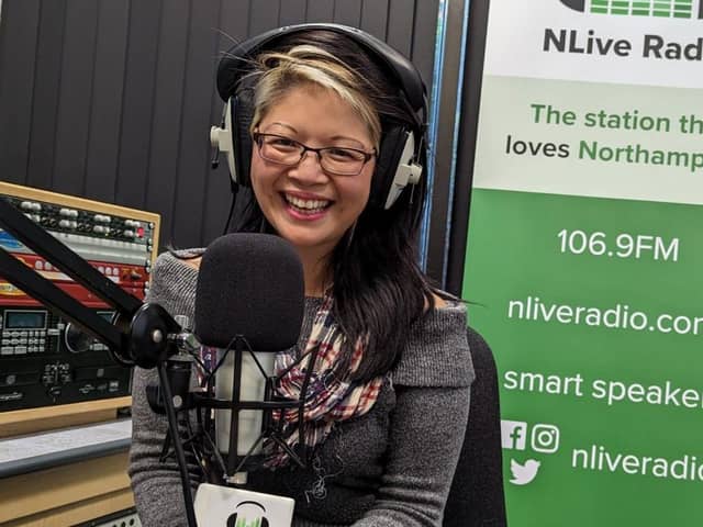 Dr Audrey Tang - Presenter NLive Radio in the Studio
