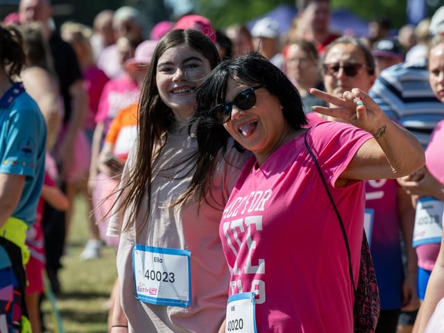 Runners taking part in the Race For Life at Abington Park in Northampton on Sunday, July, 12, 20026. Photo by David Jackson.