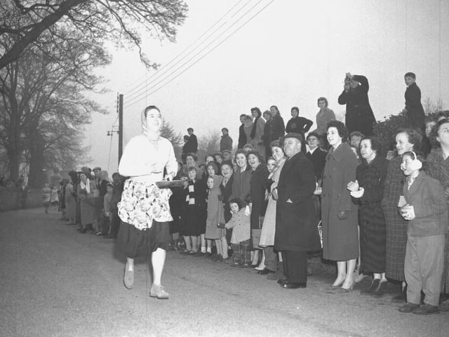Olney Pancake Race, February 10, 1959