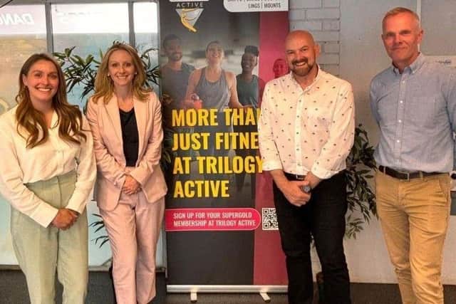 Lucy Rigby KC MP visiting Trilogy Active with Northamptonshire Sport.