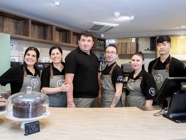 Inside new cafe which has opened at the former Nationwide building on the corner of Drapery and Mercer's Row
