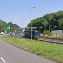Northamptonshire Fire and Rescue Service was called to a fire on the embankment of the A45, close to the Queen Eleanor Roundabout in Northampton today (July 21).