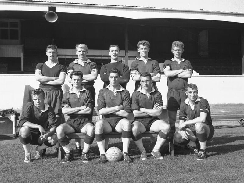 August 18, 1962. Cobblers team picture three days before first match of the season when they drew 2-2 with Bristol Rovers. They won the league and promotion to Division Two.