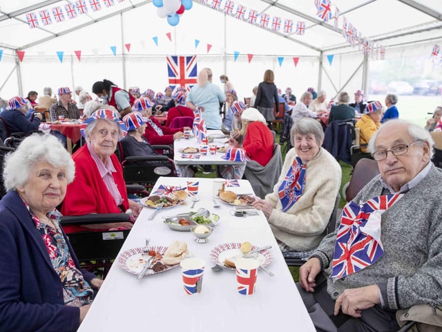 It was all smiles as residents and relatives enjoyed the festivities.