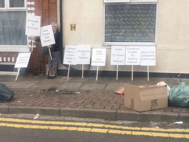 Councillor Stone said: "Cleared Friday. Fly tipped Saturday."