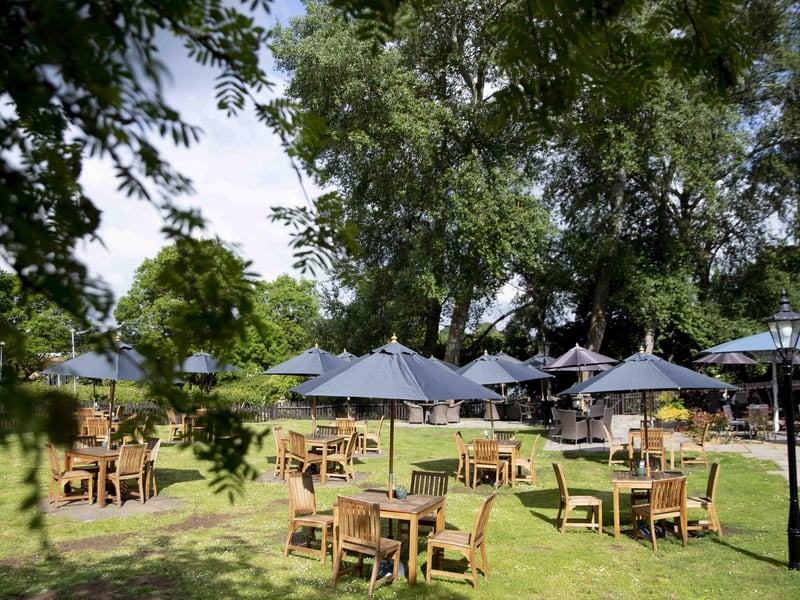Plenty of space in this pub's beer garden for a chilled drink.