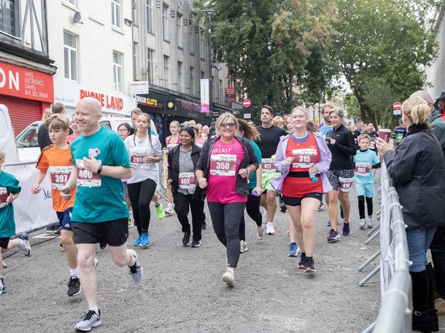 Hundreds of runners took part in the half marathon around the town on Sunday September 14.